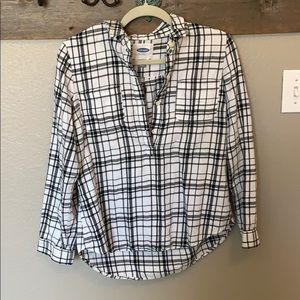 3/4 button up flannel